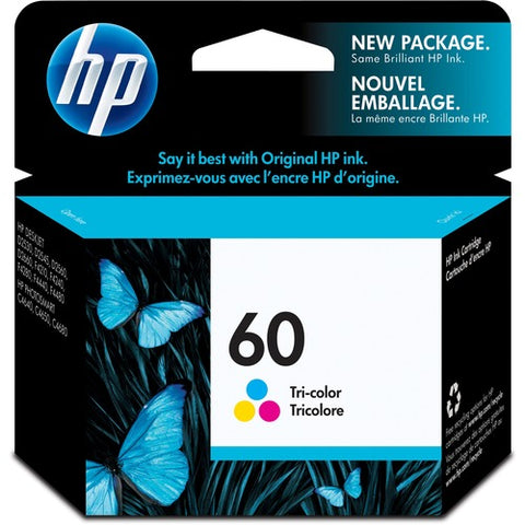 HP 60 Tri-Color Ink Cartridge CC643WN#140