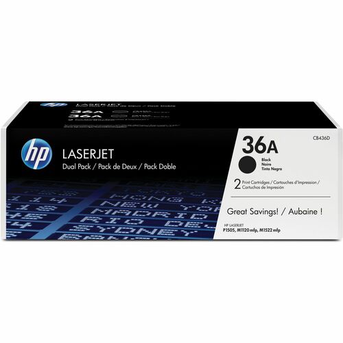 HP HP 36A 2-pack Toner Cartridges CB436D