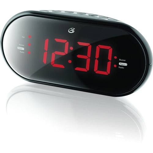 GPX C253B Clock Radio with Dual Alarm C253B