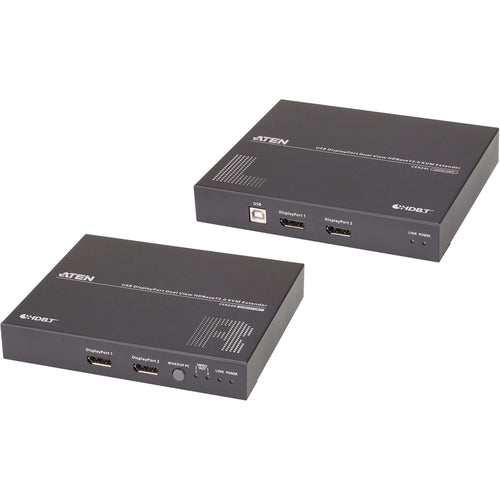 ATEN USB DisplayPort Dual View HDBaseT 2.0 KVM Extender (4K@100m for Single View) CE924