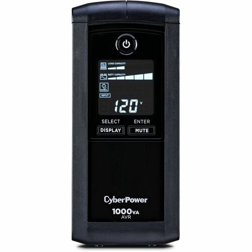 CyberPower Intelligent LCD CP1000AVRLCD 1000VA Tower UPS CP1000AVRLCD