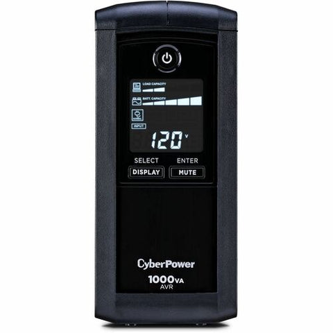 CyberPower Intelligent LCD CP1000AVRLCD 1000VA Tower UPS CP1000AVRLCD