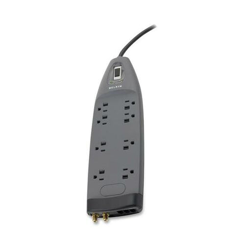 Belkin 8 Outlet Home/Office Surge Protector with coxial protection BE108230-06