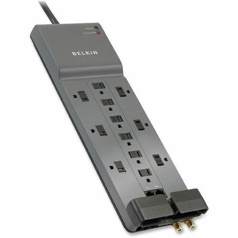 Belkin 12-Outlet Home/Office Surge Protector w/Phone/Ethernet/Coax Protection BE112234-10