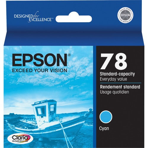 Epson Claria T078220 Cyan Ink Cartridge T078220-S
