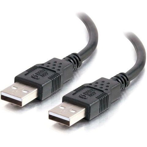 C2G 3.3ft USB A Cable - USB A to USB A - Black - M/M 28105