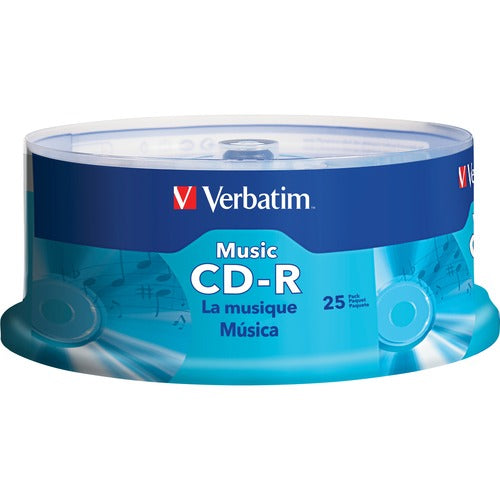 Verbatim Music CD-R 80min 40x with Branded Surface - 25pk Spindle 96155