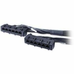 APC by Schneider Electric Data Distribution Cable, CAT6 UTP CMR 6XRJ-45 Black, 11FT (3.3M) DDCC6-011