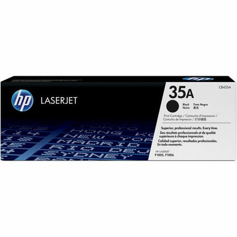 HP 35A (CB435A) Black Original LaserJet Toner Cartridge CB435A