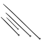 C2G 0.5ft Reusable Cable Tie Multipack - Releasable Ties - 50 Pack - Black 43221