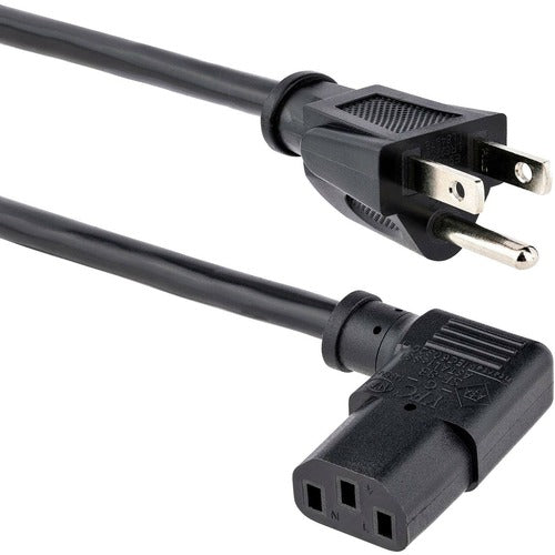 StarTech.com 6ft Power Cord 5-15P to Right Angle C13 PXT101L