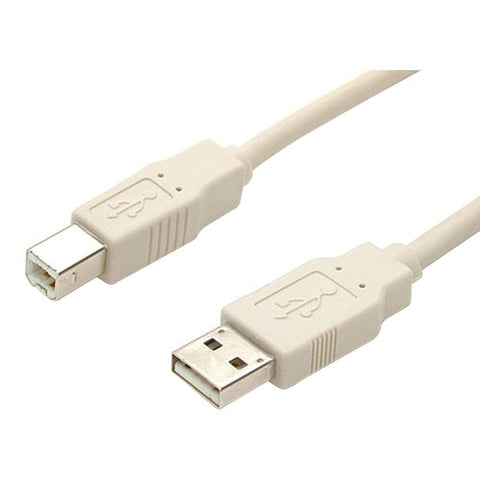 StarTech.com Beige USB 2.0 cable - 4 pin USB Type A (M) - 4 pin USB Type B (M) - 15 ft USBFAB_15