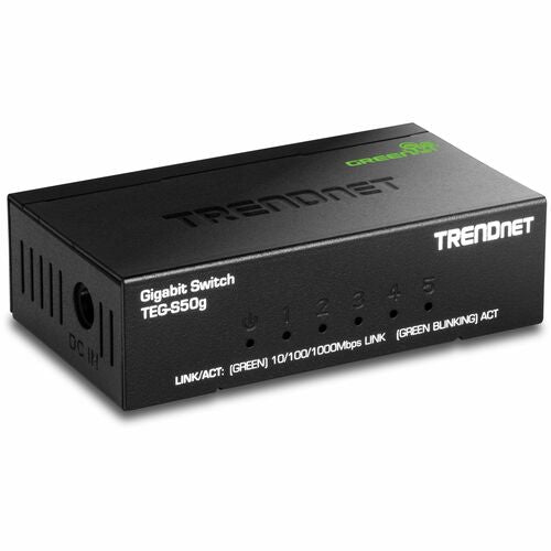 TRENDnet 5-Port Gigabit GREENnet Mini Switch TEG-S50G