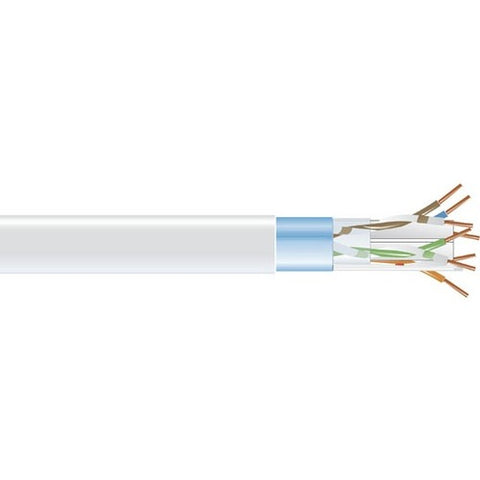 Black Box CAT6 400-MHz Solid Bulk Cable F/UTP CMR PVC WH 1000FT Spool EVNSL0605A-1000