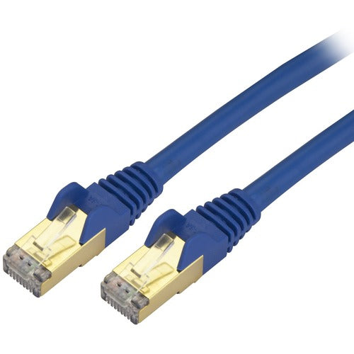 StarTech.com 7 ft Blue Shielded Snagless 10 Gigabit RJ45 STP Cat6a Patch Cable C6ASPAT7BL