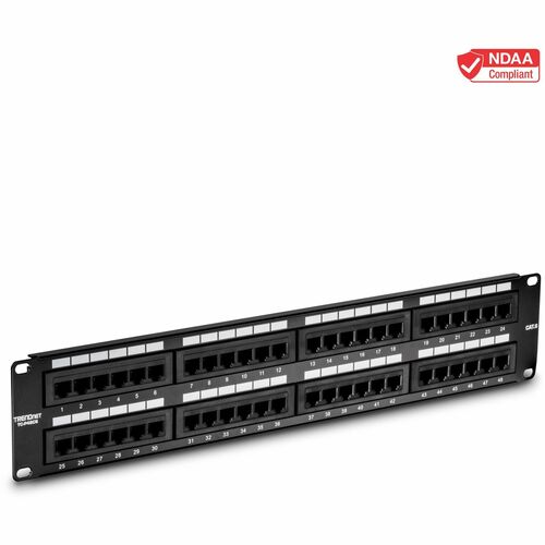 TRENDnet Cat6 48-port Unshielded Patch Panel TC-P48C6