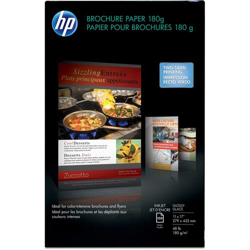 HP Glossy Inkjet Brochure Paper - White CG932A