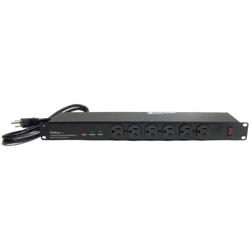 StarTech.com Rackmount PDU with 16 Outlets and SurgeProtection - 1U RKPW161915