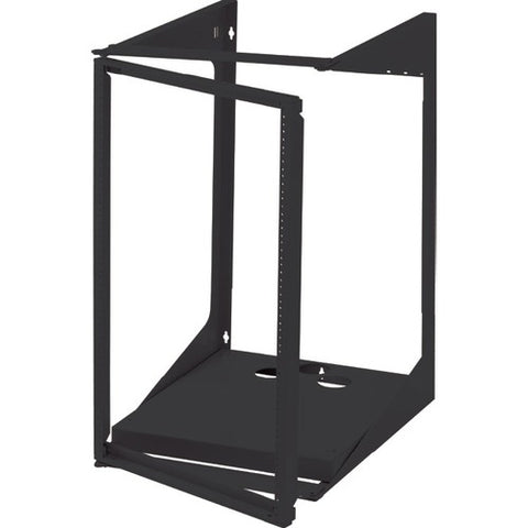 Ortronics Swing-EZ Wall Rack - Black - 18.00 in D 19-35-T18DB