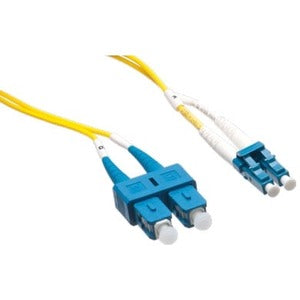Axiom LC/SC Singlemode Duplex OS2 9/125 Fiber Optic Cable 1m LCSCSD9Y-1M-AX