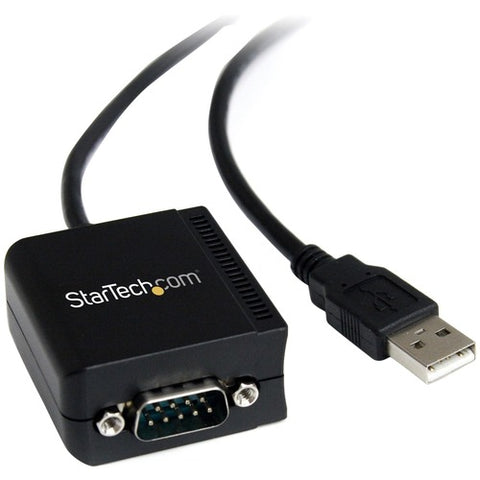 StarTech.com 1 Port FTDI USB to Serial RS232 Adapter Cable with Isolation ICUSB2321FIS