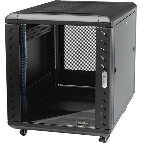 StarTech.com 12U 36in Knock-Down Server Rack Cabinet with Casters RK1236BKF