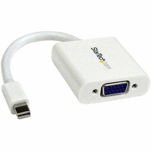 StarTech.com Mini DisplayPort to VGA Video Adapter Converter - White MDP2VGAW