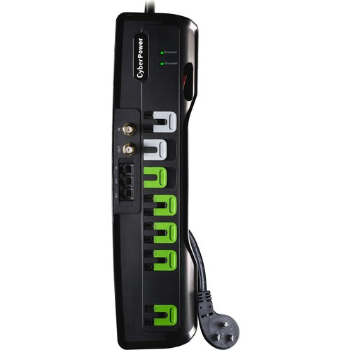 CyberPower CSHT706TCG Home Theater Energy Saving 7-Outlets Surge Suppressor AV protection CSHT706TCG