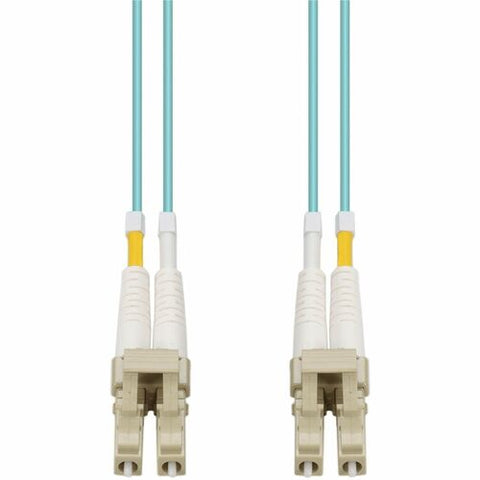 AddOn 5m LC to LC Aqua OM4 Duplex OFNR (Riser-Rated) Fiber Patch Cable ADD-LC-LC-5M5OM4