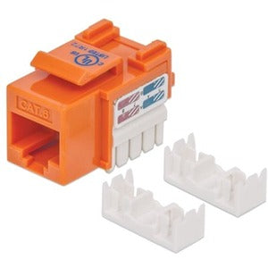 Intellinet Keystone Jack, Cat6, UTP, Punch-down, Orange 210775