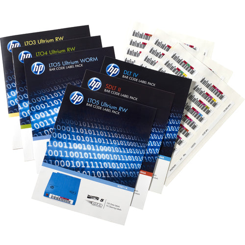 HPE LTO-6 Ultrium RW Bar Code Label Pack Q2013A