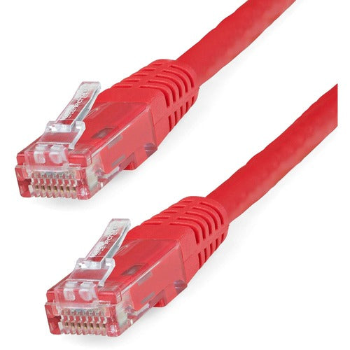 StarTech.com 100ft Red Cat6 UTP Patch Cable ETL Verified C6PATCH100RD
