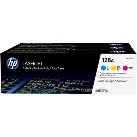 HP 128A (CF371AM) Tri-pack Toner Cartridge CF371AM