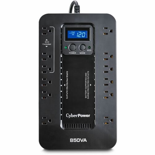 CyberPower Ecologic UPS EC850LCD 850VA Compact UPS EC850LCD