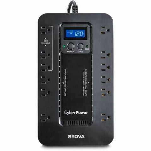 CyberPower Ecologic UPS EC850LCD 850VA Compact UPS EC850LCD