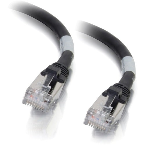 C2G 1ft Cat6a Snagless Shielded (STP) Network Patch Cable - Black 00706