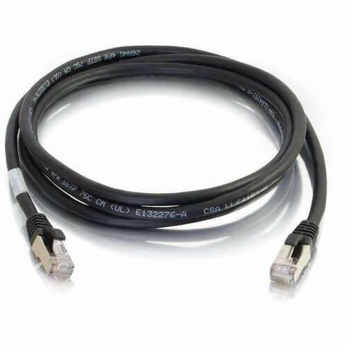 C2G 6ft Cat6a Snagless Shielded (STP) Ethernet Network Patch Cable - Black 00711