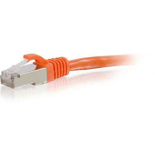 C2G 10ft Cat6 Snagless Shielded (STP) Ethernet Network Patch Cable - Orange 00885