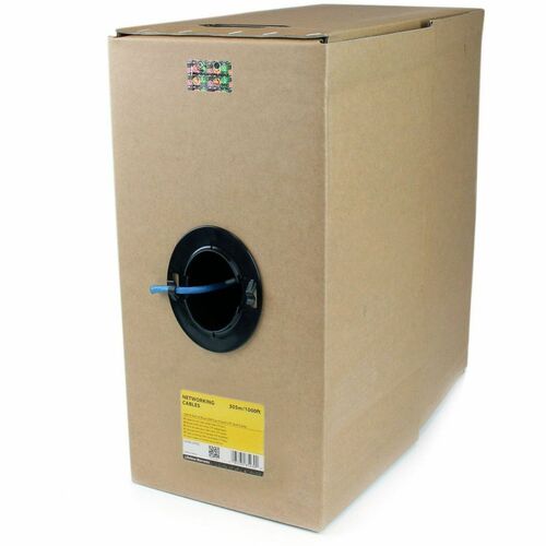 StarTech.com 1000 ft Bulk Roll of Blue CMR Cat 6 Solid UTP Riser Cable WIR6CMRBL