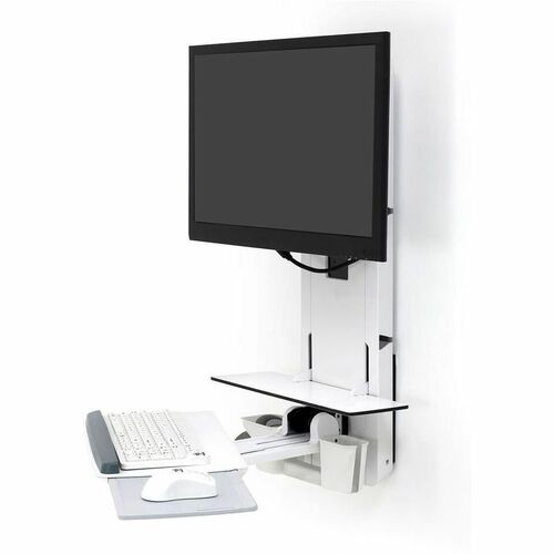 Ergotron StyleView Sit-Stand Vertical Lift, Patient Room (white) 61-080-062