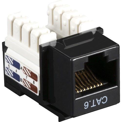 Black Box CAT6 Value Line Keystone Jack, Black CAT6J-BK