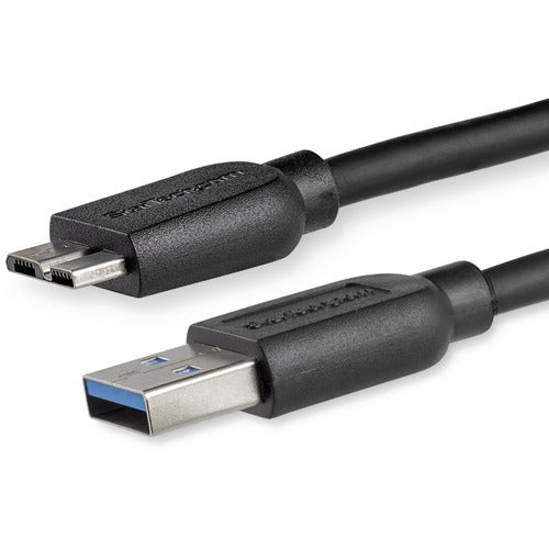 StarTech.com 2m (6ft) Slim SuperSpeed USB 3.0 A to Micro B Cable - M/M USB3AUB2MS