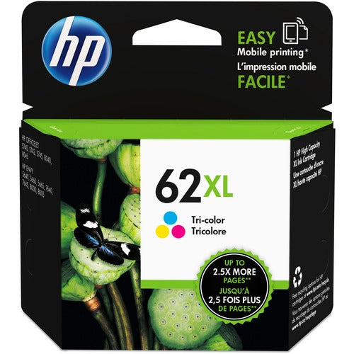HP 62XL High Yield Tri-color Original Ink Cartridge C2P07AN#140