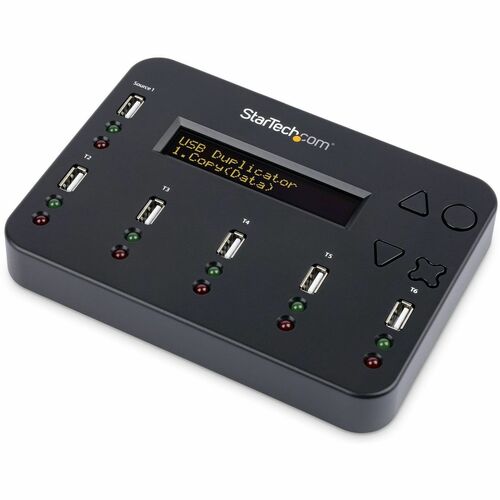 StarTech.com Standalone 1:5 USB Flash Drive Duplicator and Eraser - Flash Drive Copier USBDUP15