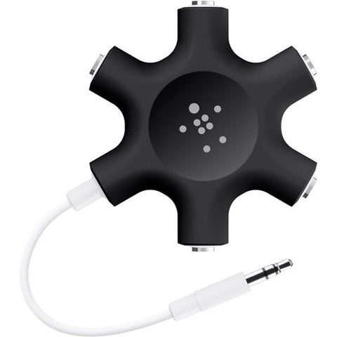 Belkin 5-Jack 3.5 mm Audio Headphone Splitter F8Z274BTBLK