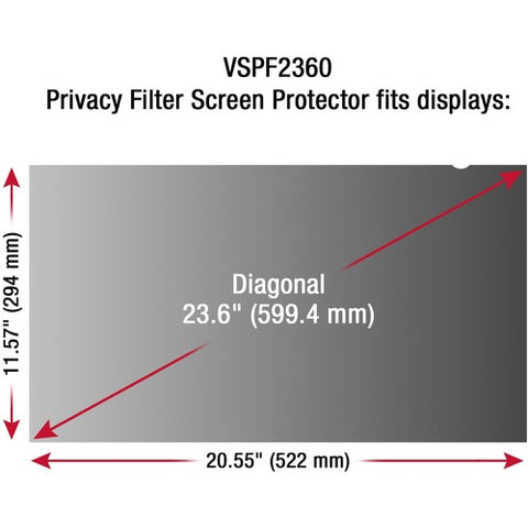 ViewSonic Privacy Filter Screen Protector VSPF2360