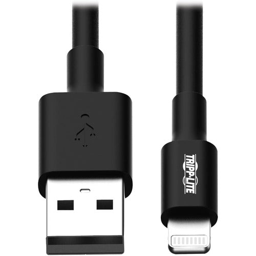 Tripp Lite series USB Sync/Charge Cable with Lightning Connector - Black, 10-in M100-10N-BK