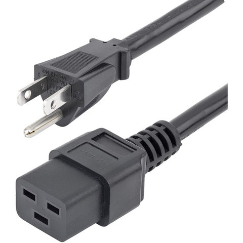 StarTech.com Computer Power Cord - NEMA 5-15P to C19, 14 AWG, 10 ft PXT515191410