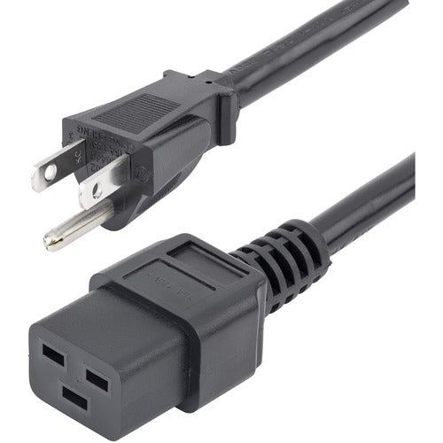 StarTech.com Computer Power Cord - NEMA 5-15P to C19, 14 AWG, 3 ft PXT515C19143