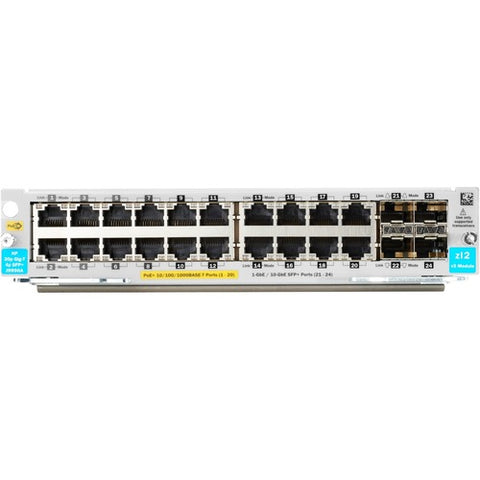 HPE 20-port 10/100/1000BASE-T PoE+ / 4-port 1G/10GbE SFP+ MACsec v3 zl2 Module J9990A